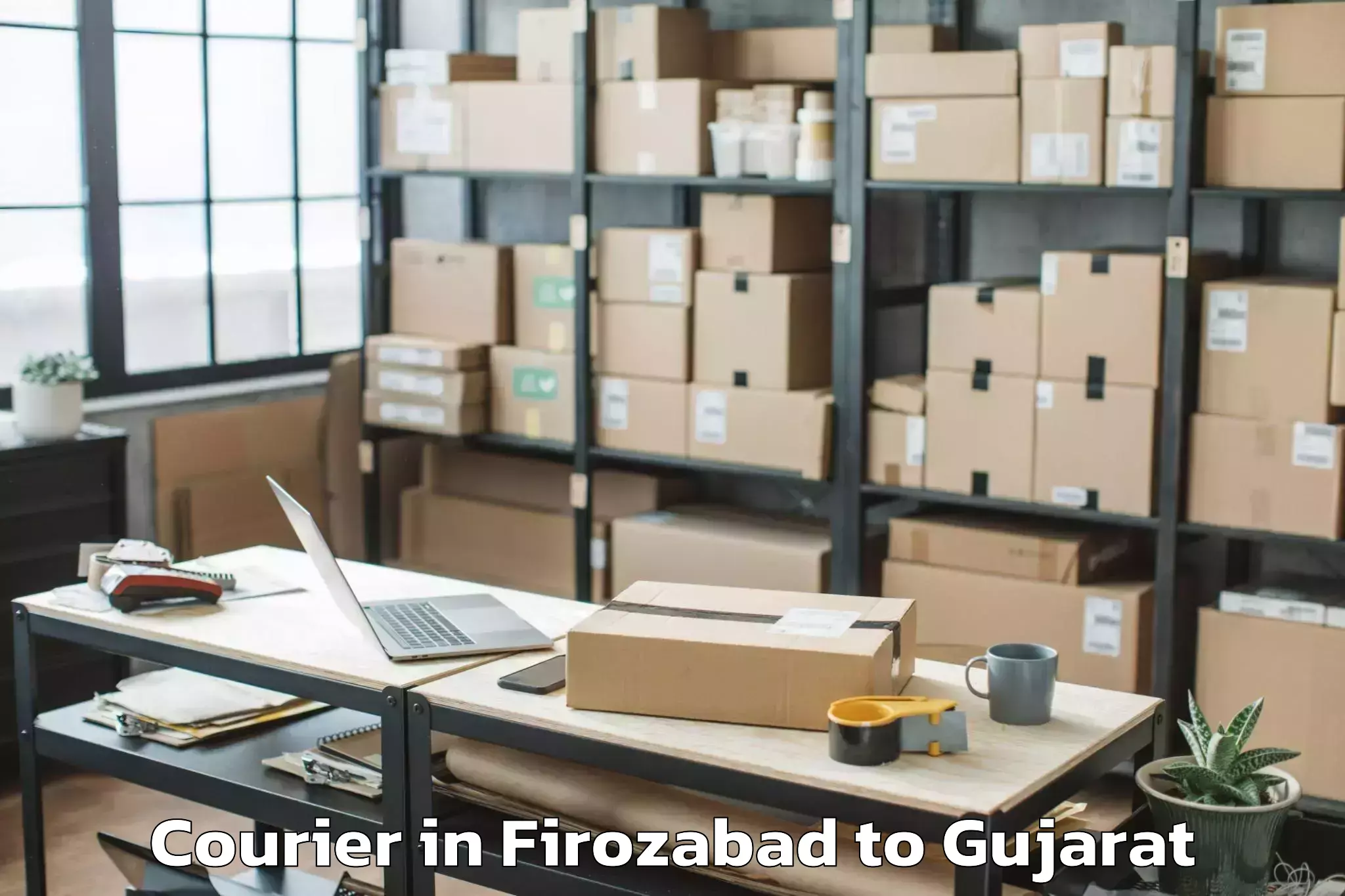 Efficient Firozabad to Khedbrahma Courier